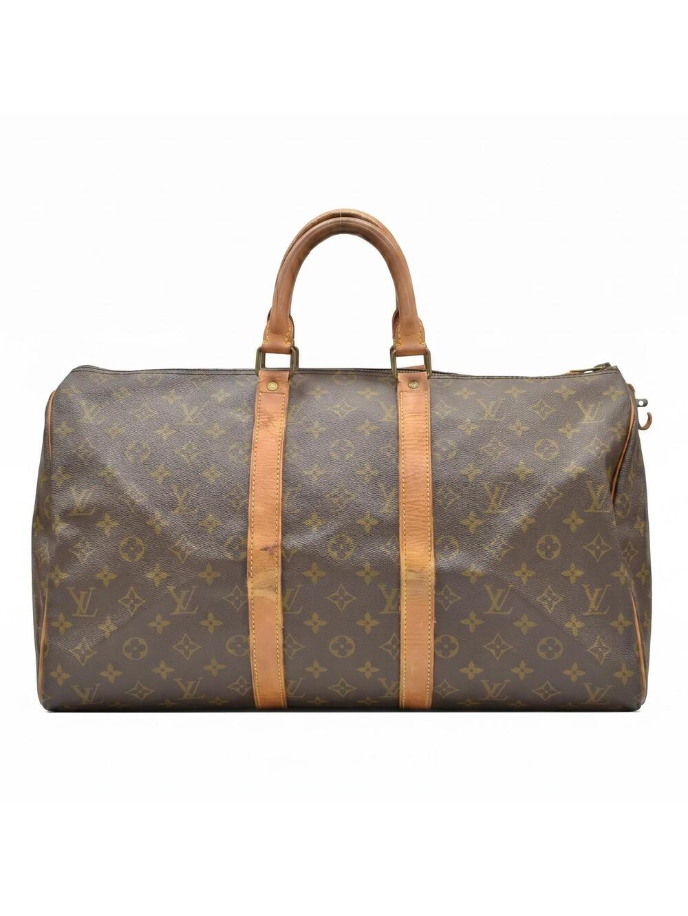 1988 Louis Vuitton LV Boston Bag Keepall 45 Monogram SA822